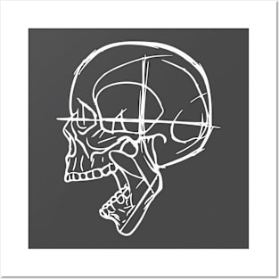 Skull Drawing Posters and Art